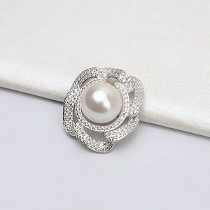 Support de pendentif en argent S925 pour collier de perles de grande taille 13-14 pour femmes, accessoire en cristal DIY, produit semi-fini de personnalité - 786 - Product Image 3