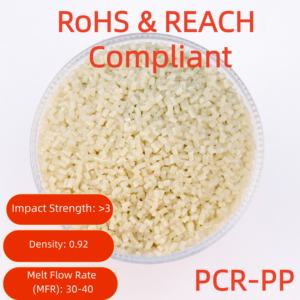 基于 PCR 技术的聚丙烯颗粒，高流动性和环保性，适用于电子外壳 - Product Image 1