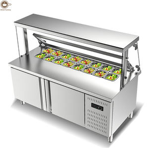 مخصصة التبريد Salal طاولة بار التجاري البيتزا العمل الجدول للبيع - Product Image 1