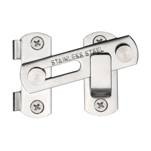 Stainless Steel Door Latch 90 Degree Right Angle <b>Sliding</b> Cabinet Door Lock Bolt Security Hardware Industrial Design - Product Image 1