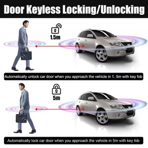 Một chiều xe báo động điều khiển từ xa với khóa trung tâm & Keyless nhập từ xa chuyển đổi khóa Keyless Ent - Product Image 5