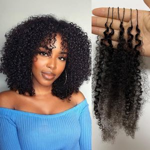 Extensiones de Cabello Afro Rizado Kinky Pre-Separadas para Crochet, Sin Nudos, con Micro Anillos y Lazos para Trenzas - Product Image 6