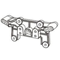 Pièces de rechange MJX Hyper Go 12212 : Boîtiers d'amortisseurs métalliques à huile et bras de suspension inférieurs arrière