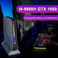 New Top Sale Gaming PC I9 9880H I7 9750H Win11 GTX1650 4G DDR4 NVMe 2x3x4K Display Type-C Mini PC WiFi 1-Year Warranty