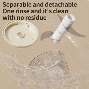 Mini <span class=keywords><strong>hachoir</strong></span> à <span class=keywords><strong>viande</strong></span> électrique en verre durable avec 3 lames anti-colmatage, pour aliments pour bébés et ail, idéal pour la cuisine domestique - Product Image 6