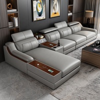 En Gros le Dernier Design Ensemble de Canapés de Luxe 1+2+3 en Similicuir pour Salon Canapés d'Hôtel Appartement Ensemble de Meubles de Salon