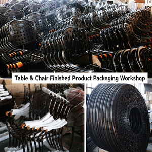 Ready to Ship Modern Outdoor Cast Aluminum <strong>Table</strong> <strong>and</strong> <strong>Chairs</strong> <strong>Set</strong> for Balcony Terrace Villa Garden Patio Furniture - Product Image 5