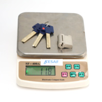 Cylindre de serrure à mortaise en laiton miniature haute sécurité 7x7 broches pour cadenas MTL