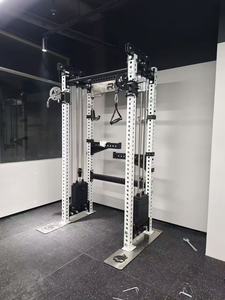 Secure Training Smith Power Cage <b>Cable</b> Crossover Anti‑Slip Base Safety <b>Lock</b> Design Gym Rack - Product Image 5