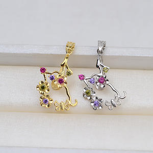 จี้ไข่มุกบาร็อคเงินแท้ 925 ทำมือ สำหรับทำสร้อยคอผู้หญิง รูปทรงพิเศษ ตัวเรือนเปล่า อุปกรณ์และส่วนประกอบสำหรับทำเครื่องประดับ - Product Image 2