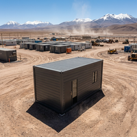 Maison conteneur détachable de 20 pieds, préfabriquée et modulaire, pour camping, habitation, bureau, hôtel, au design moderne