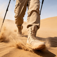 Bottes de désert ultra-légères, respirantes pour l'été, chaussures de randonnée professionnelles, anti-poussière, bottes tactiques pour hommes et femmes