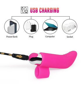 Volwassen Seksproducten Vrouwen Vinger Vibrator + Bullet 10 Frequentie Siliconen Vibrator Seksspeeltje Voor Vrouwen - Product Image 6