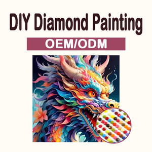 Offre Spéciale Kits d'Art Mosaïque Diamant Rond <span class=keywords><strong>Complet</strong></span> 5D DIY Dragon Fantastique Peinture Diamant Faite à la Main pour Adultes Décoration Maison - Product Image 2