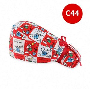 Gorras quirúrgicas ajustables con botones Bouffant Doctor Enfermera Gorras Cola de Caballo Titular Cabello largo Sombreros de enfermería Mujeres y hombres - Product Image 4