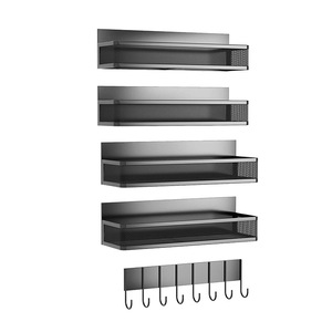 Étagère de rangement magnétique pour réfrigérateur à 5 niveaux, organisateur de cuisine suspendu, sans perçage, étagère multi-niveaux - Product Image 5