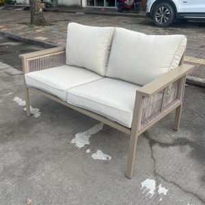 Patio <strong>Furniture</strong> 5 <strong>Piece</strong> Aluminium Low Dining Sofa <strong>Set</strong>- K.D Outdoor <strong>Garden</strong> <strong>Furniture</strong> <strong>Set</strong> with Cushion - Product Image 3