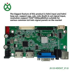 JX 1080P <span class=keywords><strong>LCD</strong></span> Lvds Màn Hình Ban Kiểm Soát HD VGA USB <span class=keywords><strong>Cvbs</strong></span> Đầu Vào Hỗ Trợ HD Mi Vòng Lặp USB Dễ Dàng Cập Nhật Firmware 10.1 "-55" Hiển Thị - Product Image 3