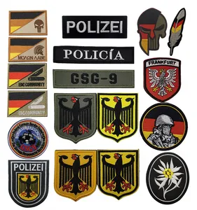 도매 독일 독수리 방패 패치 의류 가방 수 놓은 독일 Polizei 패치