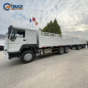 SINOTRUK-camión de carga con remolque completo, camión de 10 ruedas 6X4