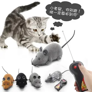 Lustige Jagd elektrische Kätzchen Spielzeug Simulation elektrische Maus Katzen spielzeug Fernbedienung Spielzeug für Katzen Kunststoff Bild oben