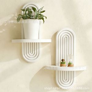 Oval Wall Mounted Shelf 5 Layers Display Rack For Home Decor Living Room <b>Storage</b> Shelves - Product Image 2