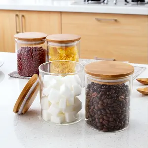 FOOD GRADE Air Tight Large Glass Storage Jar for Serving Tea Coffee Spice and More Wholesale GS112E