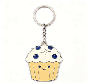 Porte-clés personnalisé en alliage de zinc, porte-clés en métal émaillé, pendentif rond pour cadeau de fête de Noël - Product Image 4