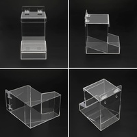 Acrylique vitrine boîte à bonbons doigtiers gants filets à cheveux café crémiers boîte chaussures couvre sacs d'épicerie tampons vis écrou boîte