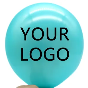 Balon Lateks Iklan Helium Bulat Personalisasi Kualitas Baik Balon Cetak Logo Kustom