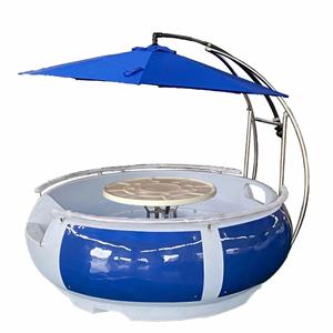 Motor eléctrico Donut BBQ Boat China Supply Precio bajo Hotel <span class=keywords><strong>Restaurant</strong></span> <span class=keywords><strong>Friends</strong></span> Gathering Supplies Water Rides Donut - Product Image 1