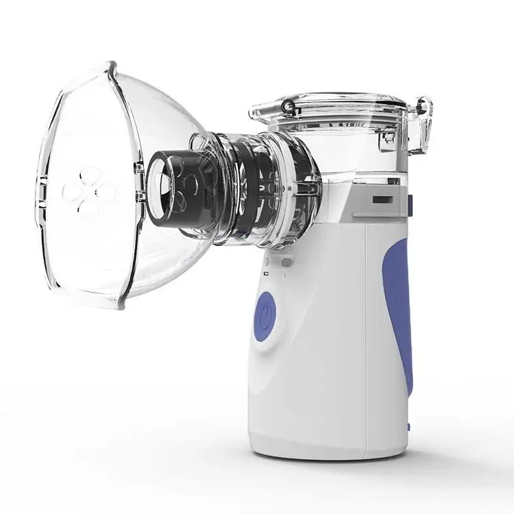 Hastane CE onaylı tıbbi atomizer inhaler nebulizador portatil Mini ultrasonik cep taşınabilir örgü nebulizatör makinesi