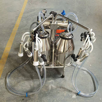 Prix de gros Machine à traire de type portable à alimentation hybride Équipement de traite domestique mobile pour ferme laitière à vendre