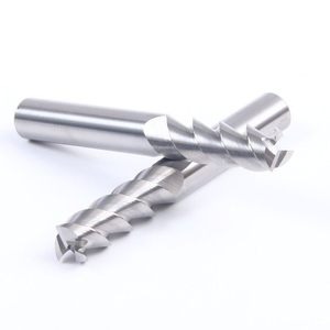 Fraise à bout en carbure de tungstène HRC45 à 3 cannelures, fraise CNC sans bavures, OEM - Product Image 4