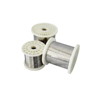 Flat Ribbon Electric Heating Wire Nickel Alloy Nichrome 80/20 Solid Bare Bright Silver 5kg Flat Resistance Wire Metals Metal