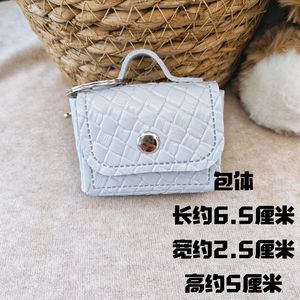 <b>Mini</b> PU Leather Earbud Pouch Keychain Quilted Pattern Small <b>Bag</b> Charm Key Ring Wireless Earphone Storage Pendant <b>Gift</b> Key Chain - Product Image 3