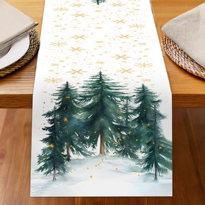 Mantel de Papá Noel de estilo nórdico duradero para decoraciones navideñas de <span class=keywords><strong>Amazon</strong></span> para comedor, Mostrador de bandera, fábrica de cena de vacaciones - Product Image 3