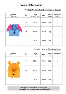 Accessoire de tête viral mignon pour animaux de compagnie (chien, chat) en forme d'âne ou d'ours, accessoire photo pour réseaux sociaux, chapeau de cosplay, vêtement amusant pour animaux pour Halloween et Noël - Product Image 6