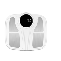 Báscula Digital Inteligente para Grasa Corporal OEM ODM, Capacidad de 180 kg, Plástico ABS Completo, Pantalla LED, Báscula de Baño