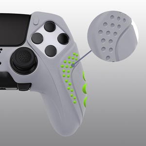 เคสซิลิโคนเจลกันลื่นสีเทาแบบกำหนดเองสำหรับจอย PS5 Edge - Product Image 4