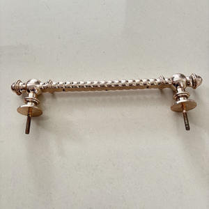 Fh9012 дешевые европейские похоронные шкатулки, изготовленные на заказ золотые ручки для гроба из розового золота, похоронные аксессуары для деревянного гроба - Product Image 1