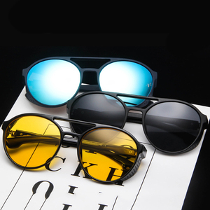<span class=keywords><strong>Gafas</strong></span> de <span class=keywords><strong>Sol</strong></span> Redondas Steampunk para Hombre, Estilo Industrial con Protectores Laterales, <span class=keywords><strong>Gafas</strong></span> de <span class=keywords><strong>Sol</strong></span> Retro para Motociclistas, UV400 KV-S901 - Product Image 2