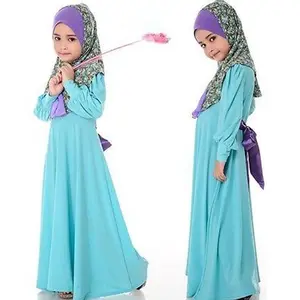 Vestido Eid para niños, ropa islámica de Dubái, Abaya para niños, Dubái