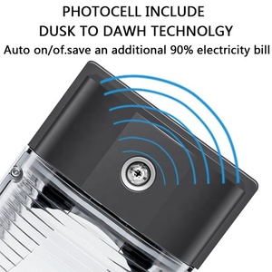 IP65 13W 18W 26W açık su geçirmez avlu yazlık Dusk-to-Down Mini duvar paketi LED ışık fotosel ETL ile - Product Image 6