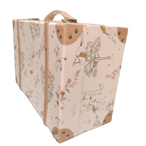 Custom di lusso più <span class=keywords><strong>grande</strong></span> scatola di <span class=keywords><strong>valigia</strong></span> quadrata con manico in PU per donne e bambini pacchetto di vestiti - Product Image 2