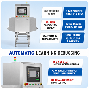 อัลกอริธึม AI อัจฉริยะ ระบบปฏิบัติการ <span class=keywords><strong>Windows</strong></span> 11 สายพานลำเลียงความเร็วสูง SUS304 อุปกรณ์ตรวจสอบอาหารหลายประเภทด้วยรังสีเอกซ์ - Product Image 2