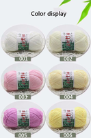Recycled Imported Designer Crochet Yarn Hand Knitting Cotton Bamboo Yarn for Gloves