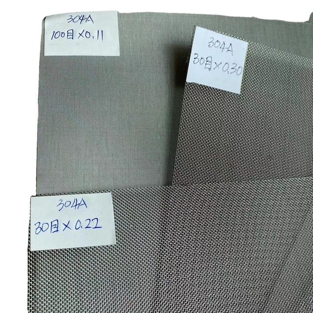Customized 5 10 20 25 50 100 Micron ultra Fine 304 316 316L Stainless Steel Wire Mesh/net/filter Cloth