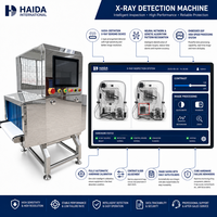 Machine d'inspection aux rayons X, équipement de détection aux rayons X industriel, précision de 0,8 mm, écran de 19 pouces, détection d'objets étrangers, testeur de métaux