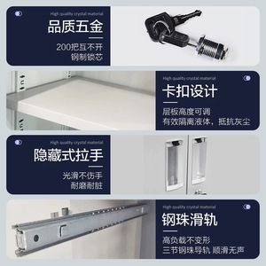 Xindalong Steel Filing <b>Cabinet</b> 3 Floors With Lock Office Document Storage <b>Cabinet</b> - Product Image 4
